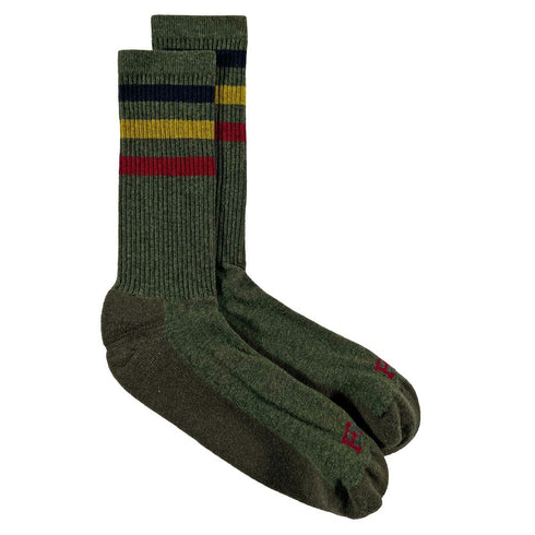 Frontier Wool Socks - Olive